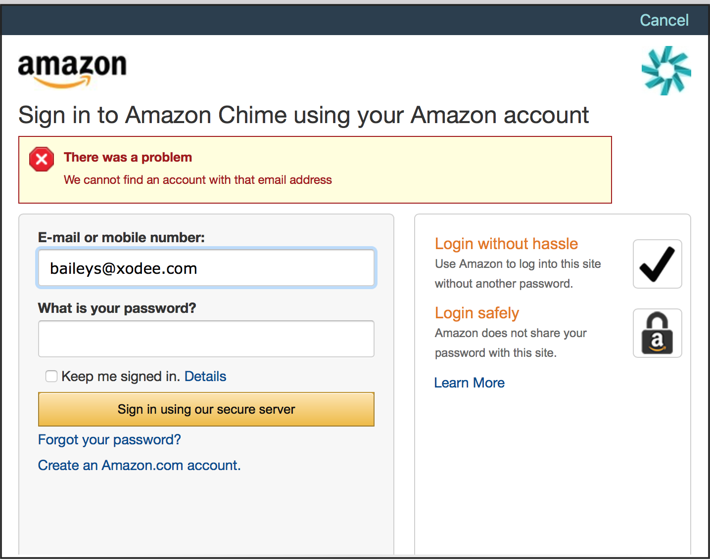 why-is-the-system-not-finding-my-account-amazon-chime-help-center