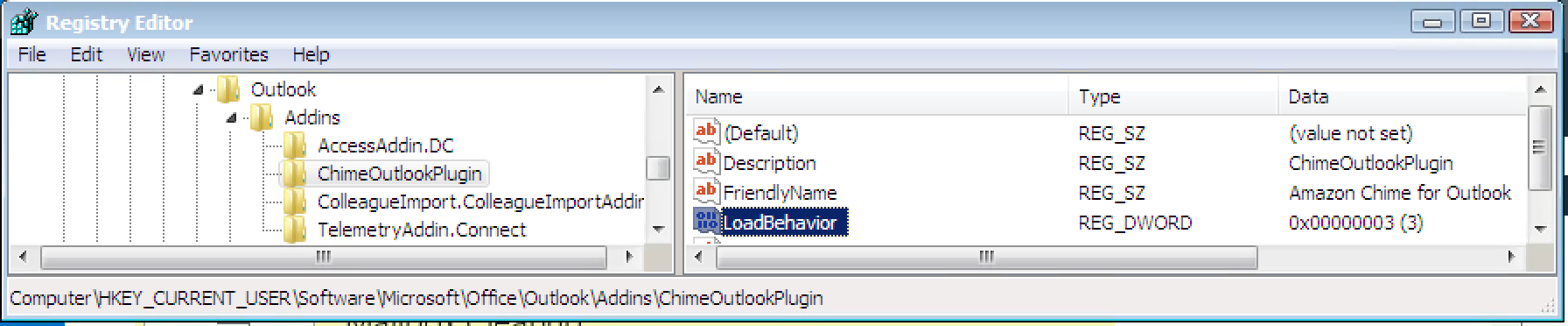 amazon chime outlook plugin