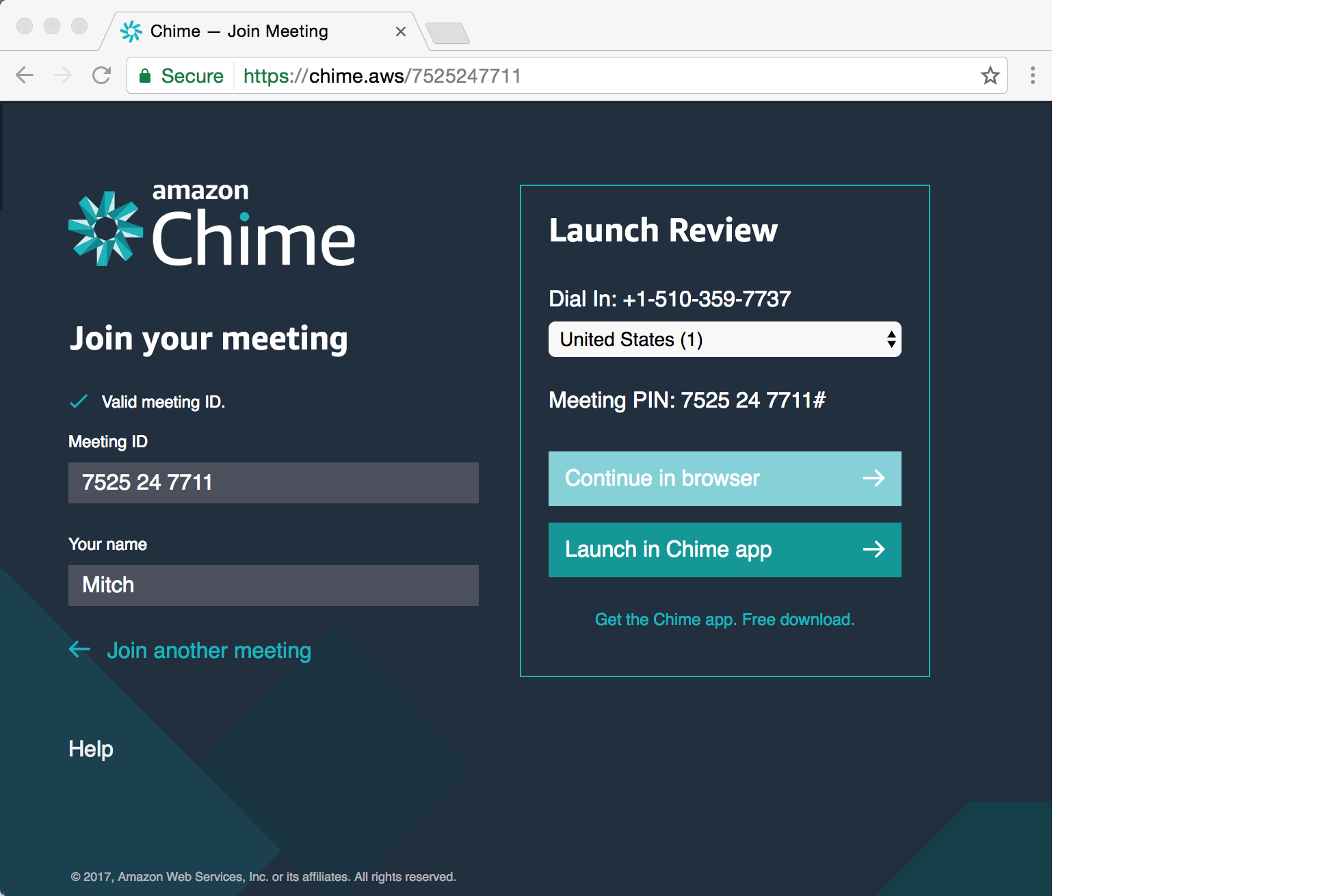 Can I join an Amazon Chime Meeting if I don't have the Amazon Chime App
