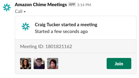 slack amazon chime