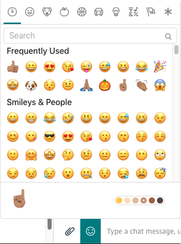 Emoticons in chat